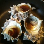 Tsuboyaki of Turban Shell (Japanese food)