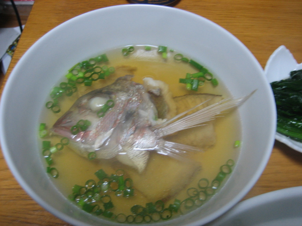 sea bream (snapper) soup