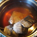 boiled pork with black tea