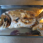 Grilled sea bream