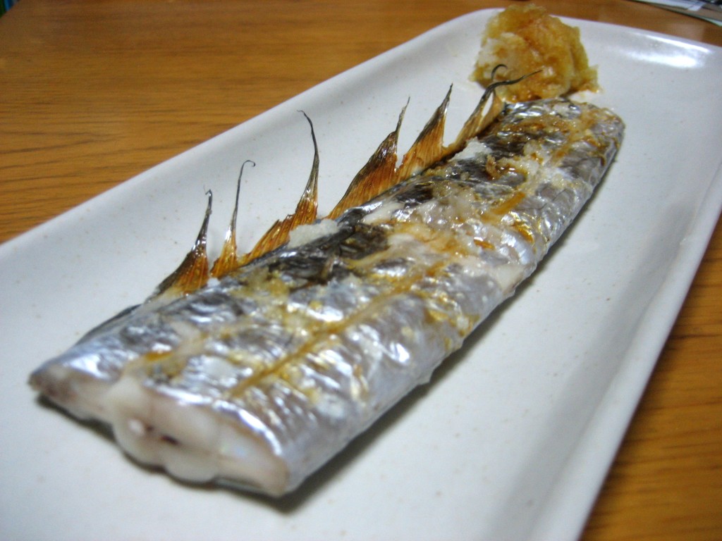 Japanese grilled fish, catlass fish, tachiuo