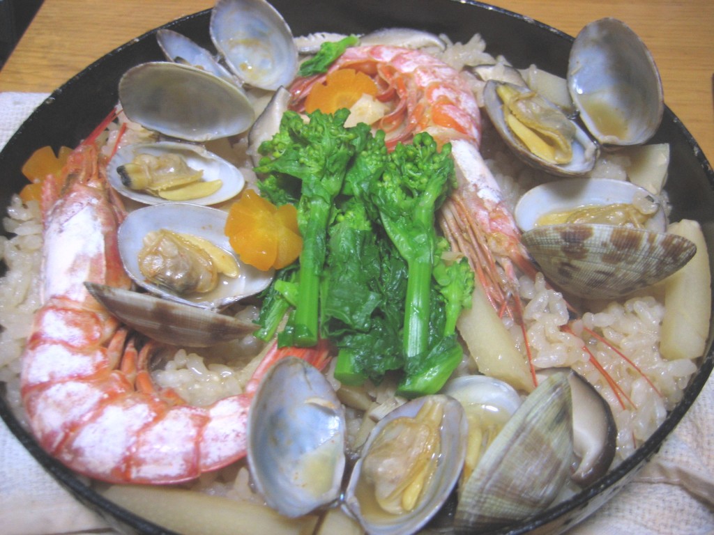 A Japanese style paella