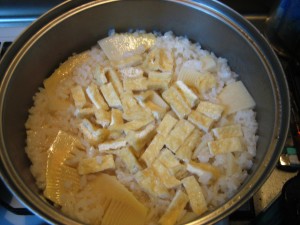 Bamboo shoots rice