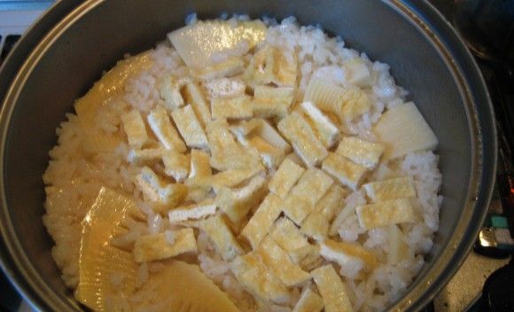 Bamboo shoots rice