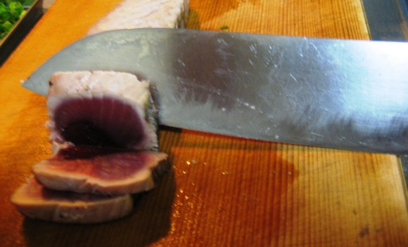 how to cut katsuo tataki