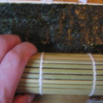 making soba sushi