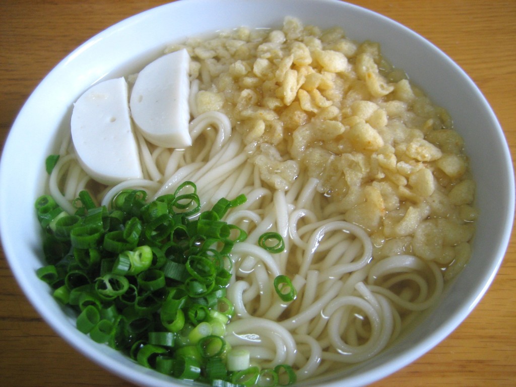 Kitsune Udon and Tanuki Udona Food in Japan