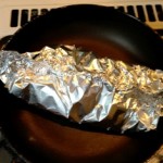 baked salmon in aluminul foil