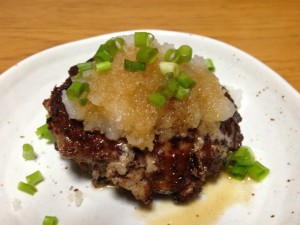 Hamburg with Daikon Oroshi