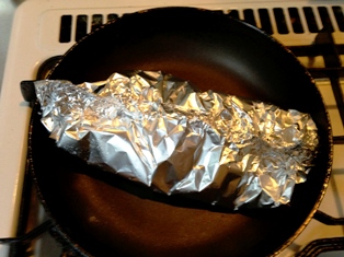baked salmon in aluminul foil